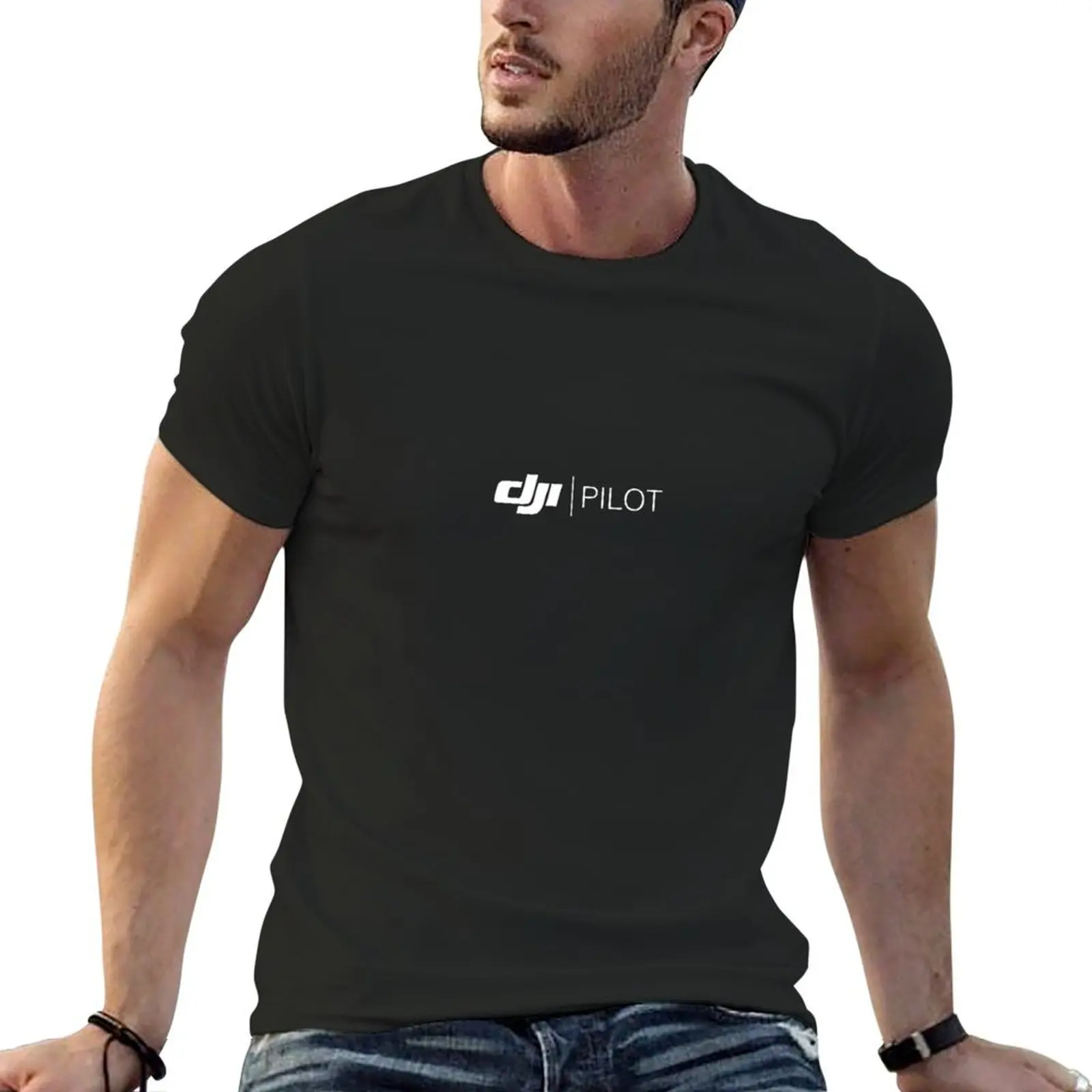 Anime Merchandise For Men - ผู้ขายที่ดีที่สุด - DJI Pilot Merchandise เสื้อยืดขนาดใหญ่กราฟิก