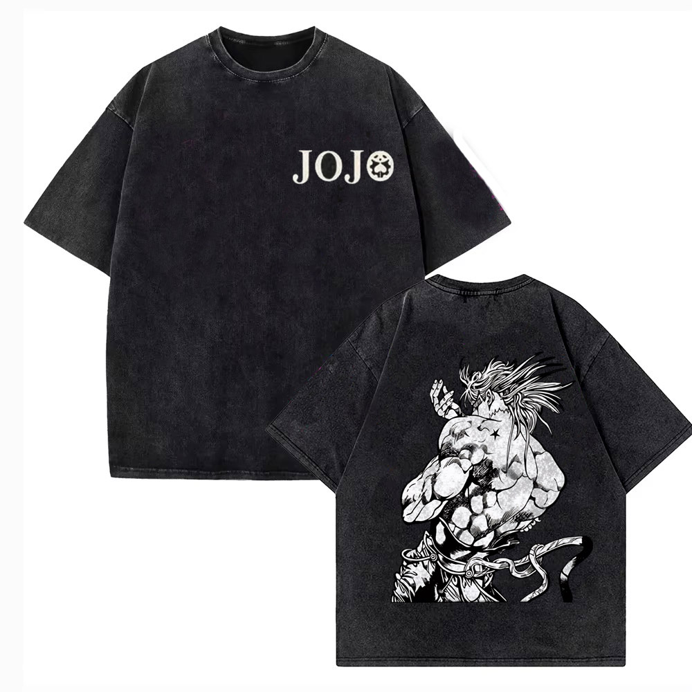 วินเทจ วอช ทีเชิร์ตผู้ชาย JoJo - Jojo Anime Merchandise บทวิจารณ์และราคา