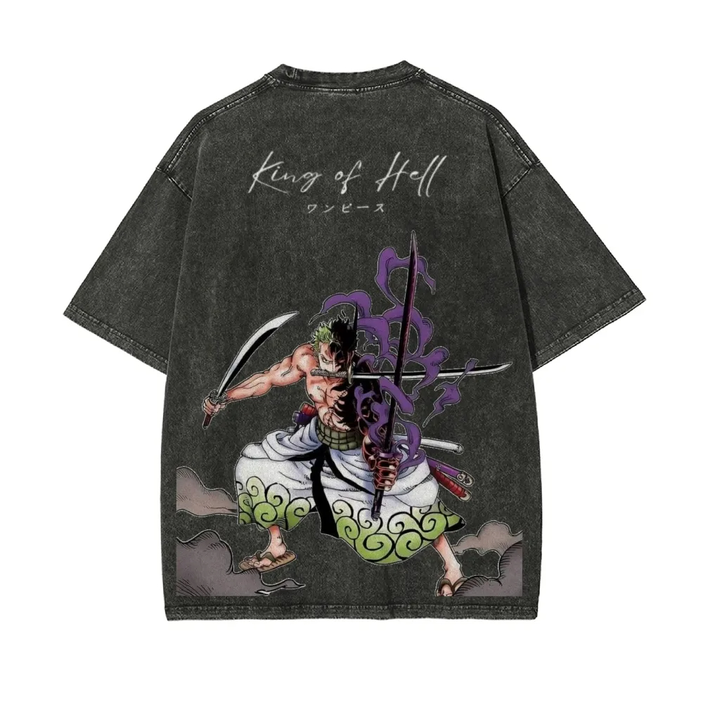 เสื้อยืดวินเทจลายวันพีซ โซโล ร - Zoro Anime Merchandise บทวิจารณ์และราคา