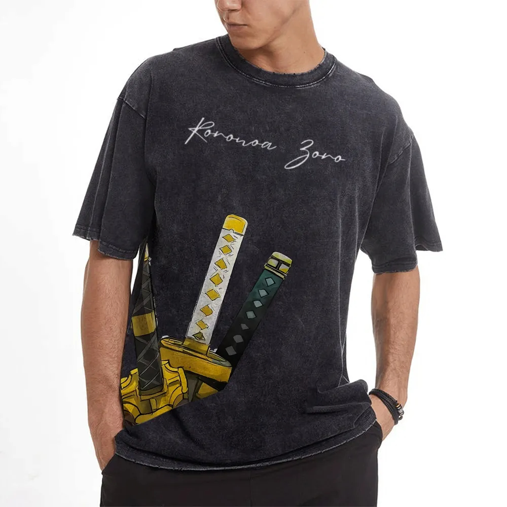 เสื้อยืดวินเทจลายวันพีซ โซโล ร - Zoro Anime Merchandise บทวิจารณ์และราคา